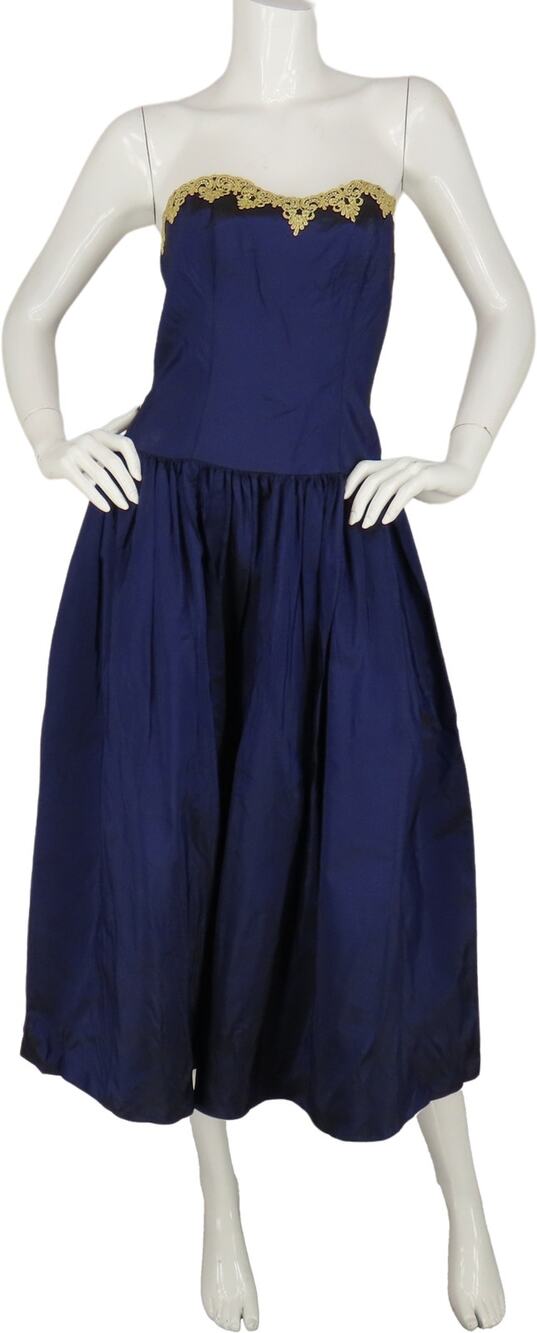 80s Vintage Dance Allure Alfred Angelo Formal Prom Cocktail Party Evening Dress